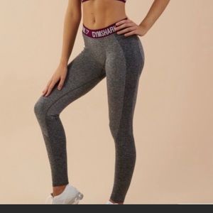 Gymshark Grey Purple Flex Leggings Large